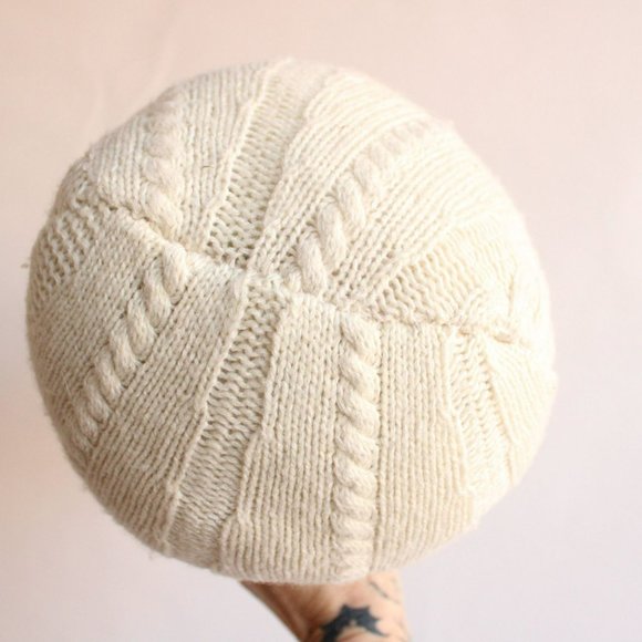 Knit Sweater Toadstool with Vintage Lace and Toadstools, Upcycled, Cottage - Picture 9 of 10